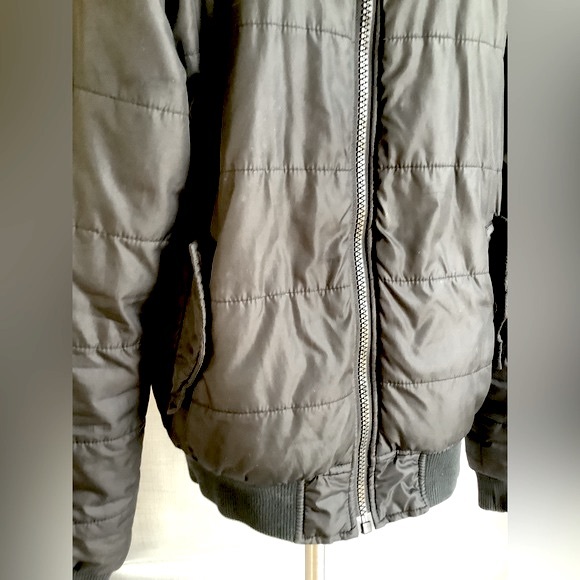 Small RVCA rush push jacket fleece lined warm bomber jacket - Picture 10 of 14